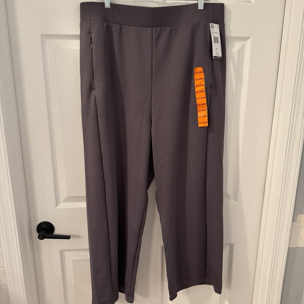 NEW Women's Adidas Active Wide Leg Pants Size 2XL Purple‎ Gray Color